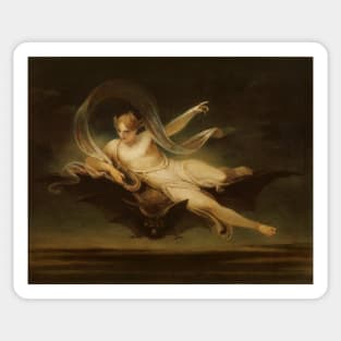 Ariel on a Bat's Back - Henry Singleton Sticker